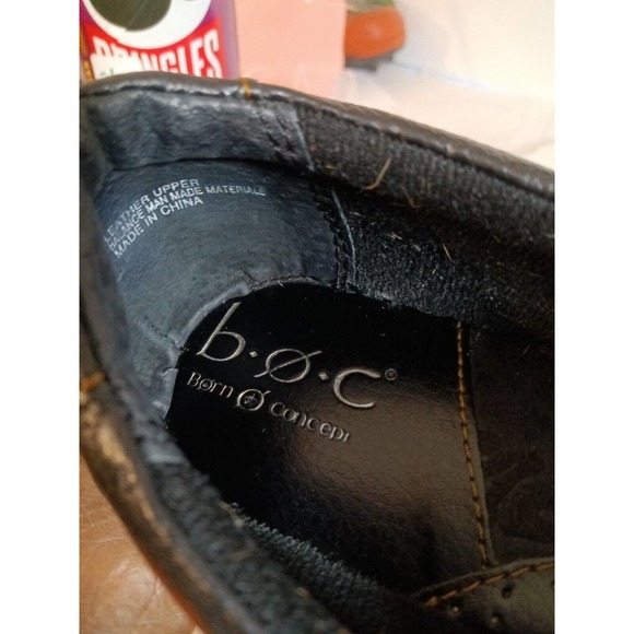 BOC Born Concept Brown Leather Slip On Mules Clogs Size 9M...Gently Worn EUC - Picture 10 of 12